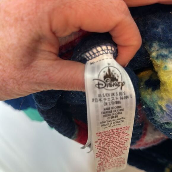 Disney Parks Mickey Mouse Sherpa Fleece Crewneck Sweatshirt. Size Small. Unisex. - Picture 7 of 8